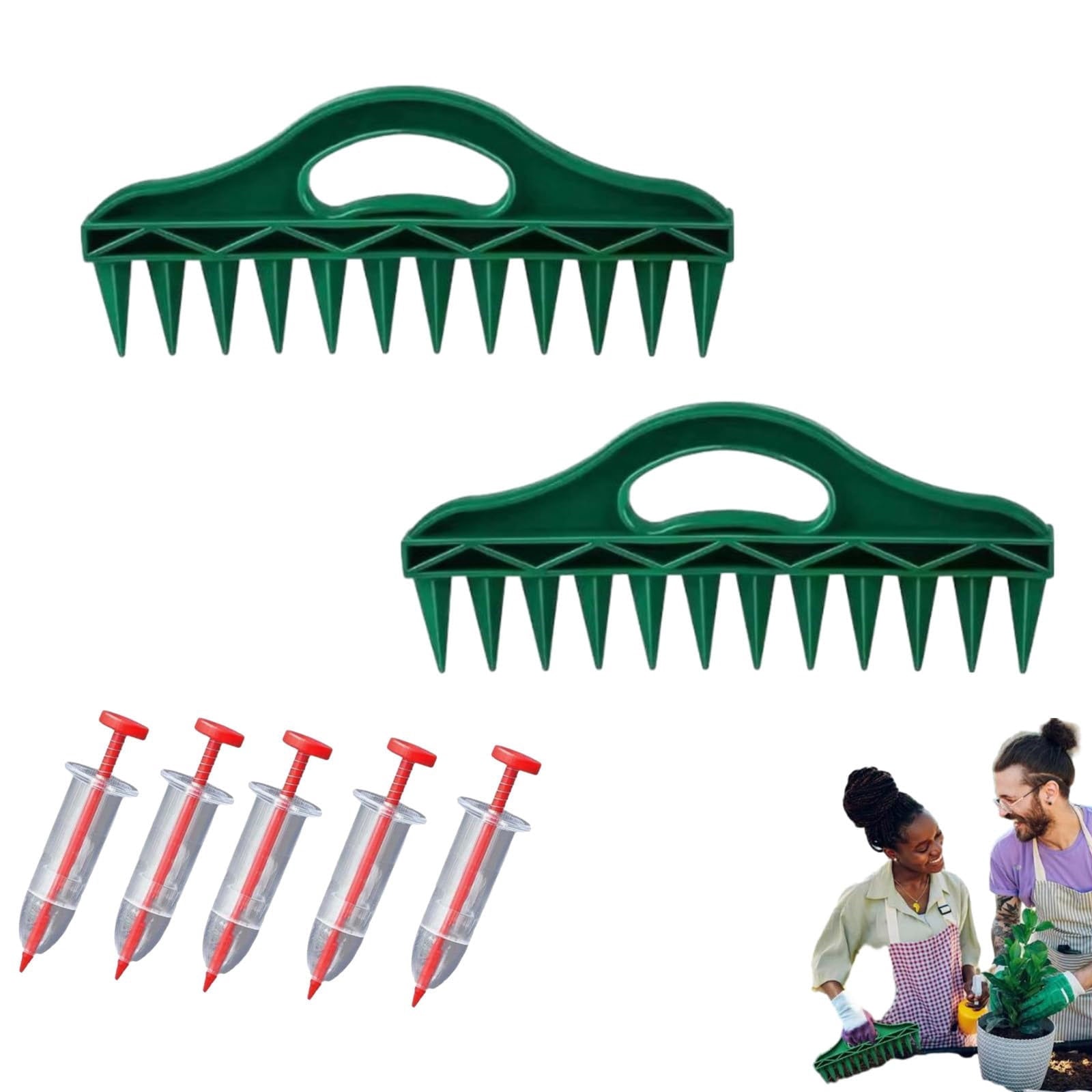 Professional Garden Dibber, Effortless Seed Planting Tool, Seed Slotter Tool Seed Spacers Planting Tool, Planting Gri... - Image 4