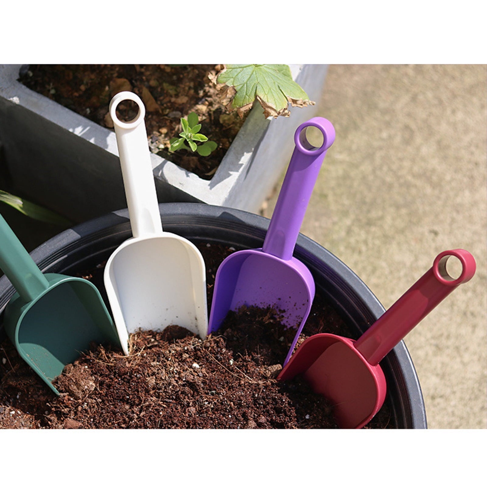 Multi-Purpose Plastic Garden Trowel - 11" Measuring Shovel for Potting, Pet Care & Kids Play with Ergonomic Handle (F... - Image 5