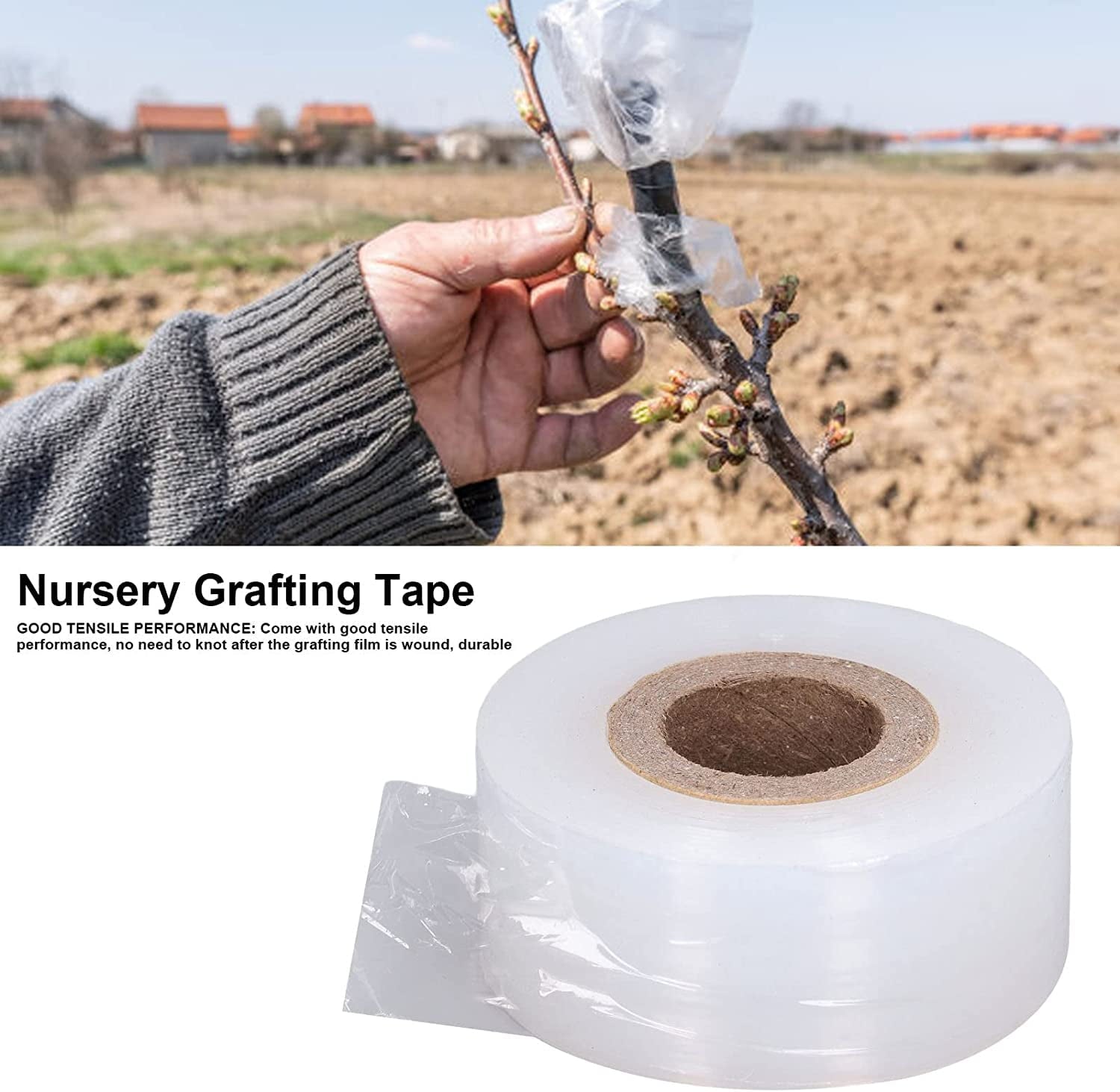Parafilm Grafting Tape Nursery Sealing PVC Stretchable Resilient 29mm Width Garden Hand Tools - Image 3