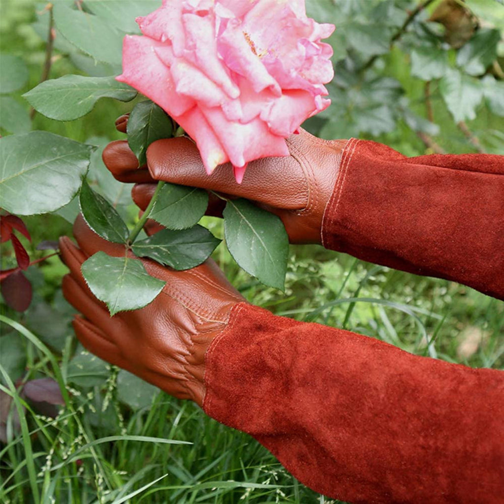 Rose Pruning Gloves for Men & Women,Long Thorn Proof Gardening Gloves,Heat-Resistant Faux Leather Gauntlet,Best Garde... - Image 5