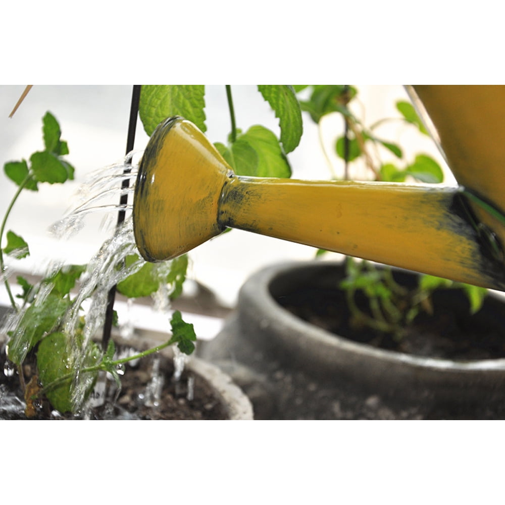 Mother's Day Gift, Decorative Sunflower & Ladybug Metal Watering Can (Vol: 4 Cups) - Image 5