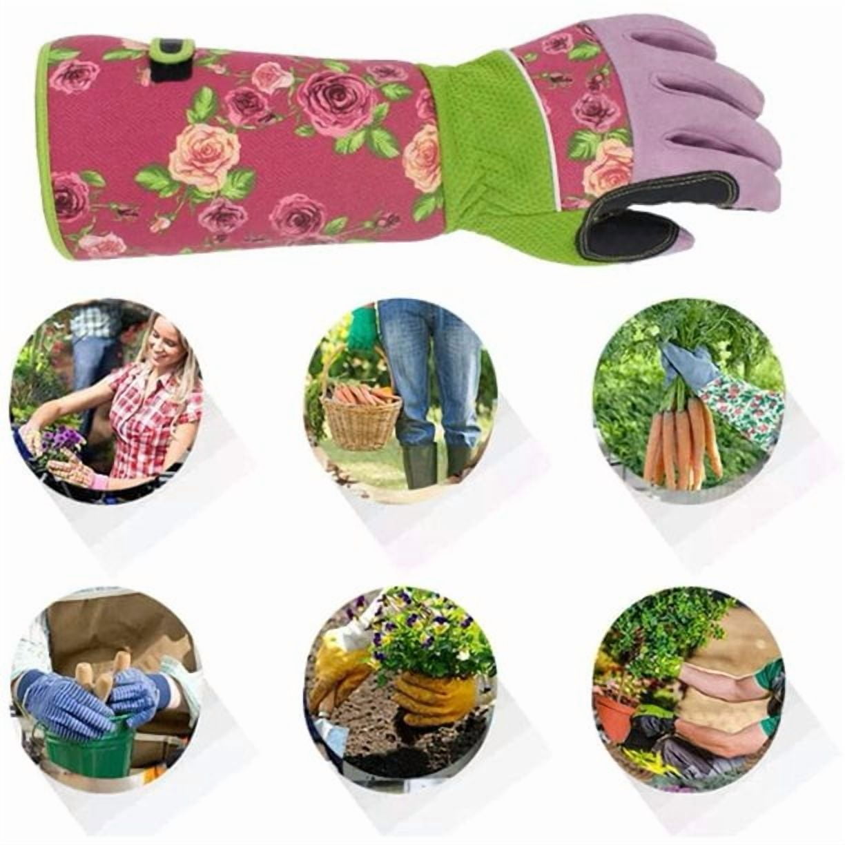 Long Sleeve Gardening Gloves Pruning Thornproof Garden Gloves with Extra Long Forearm Protection for Gardener Punctur... - Image 6