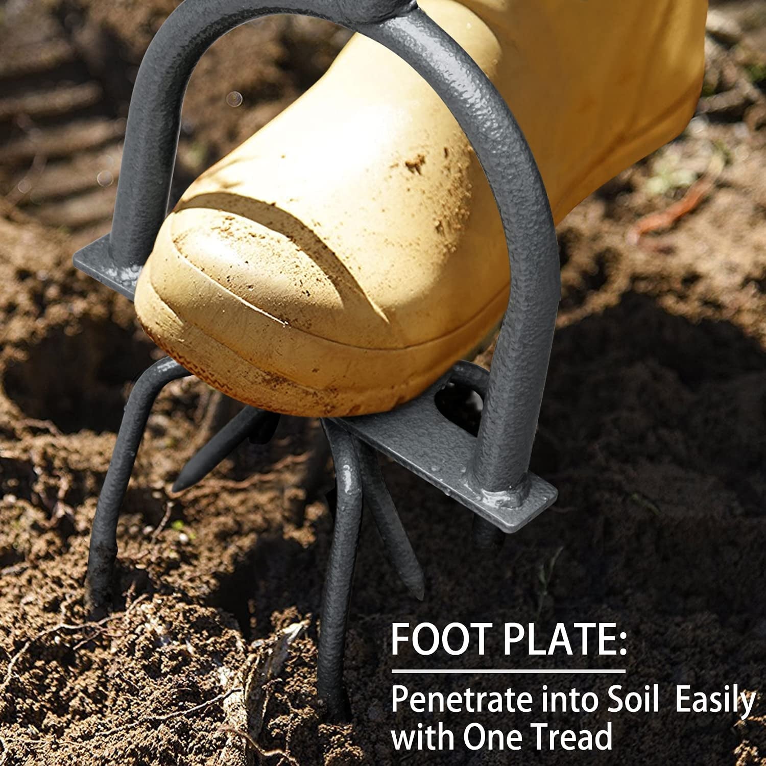 Hand Tiller Garden Claw, Manual Tiller for Flower Box and Raised Bed - Image 2