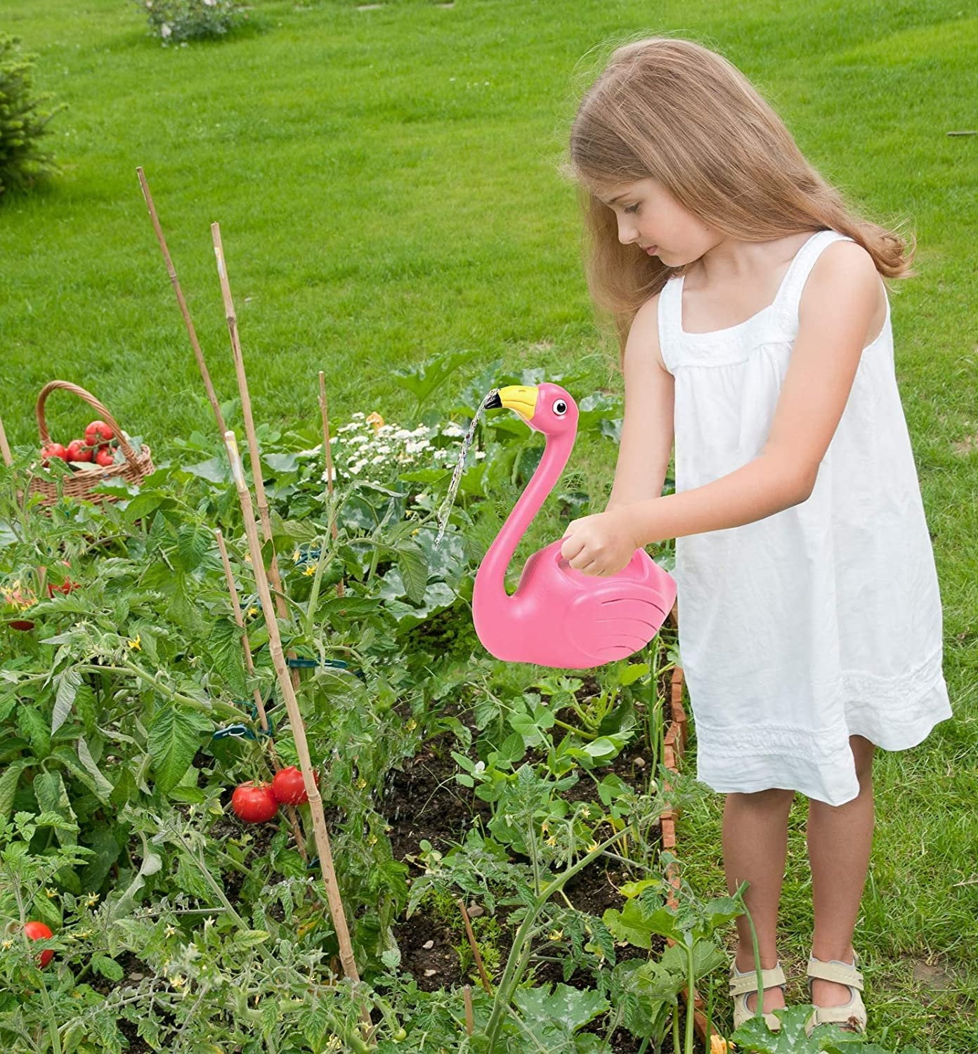 Plant Watering Can Indoor Outdoor Pink Flamingo 0.4 Gallons - Image 4