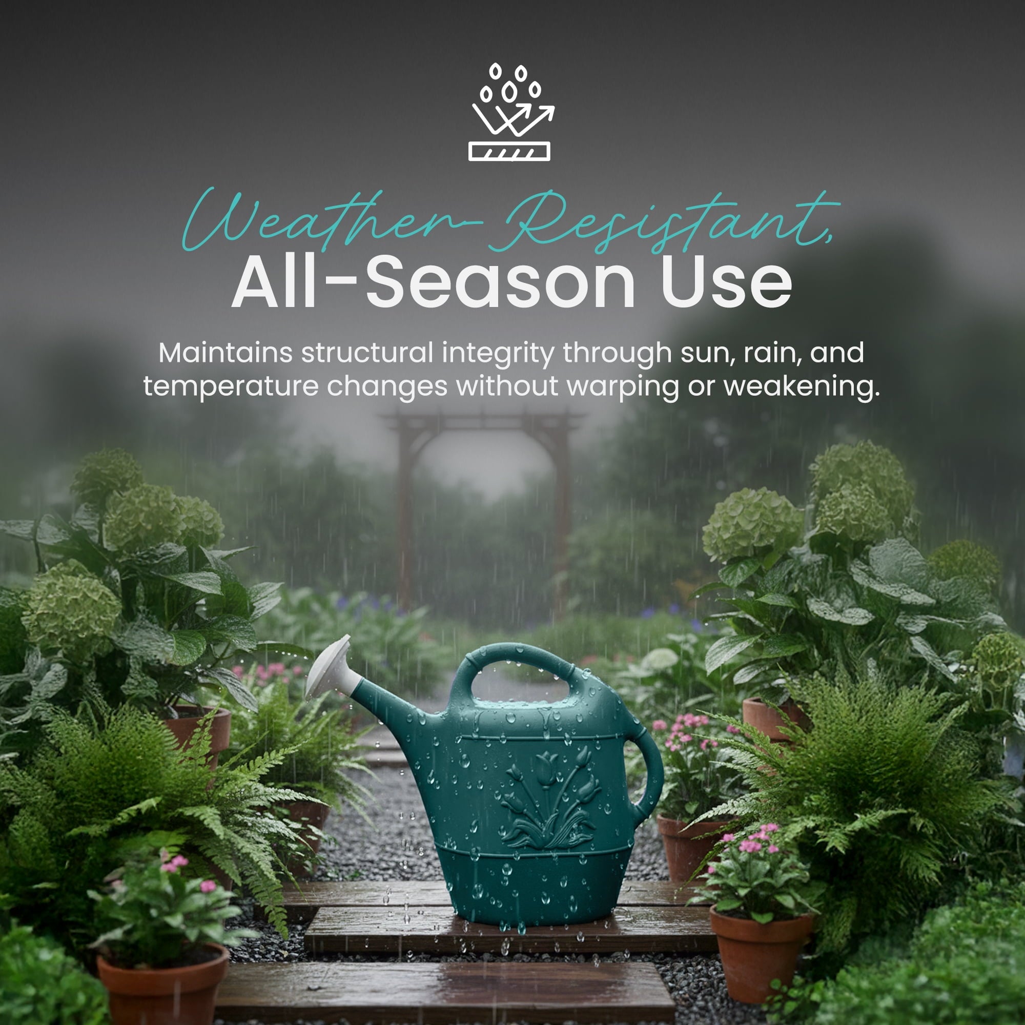 2 Gal. Watering Can - Hunter Green - Image 5