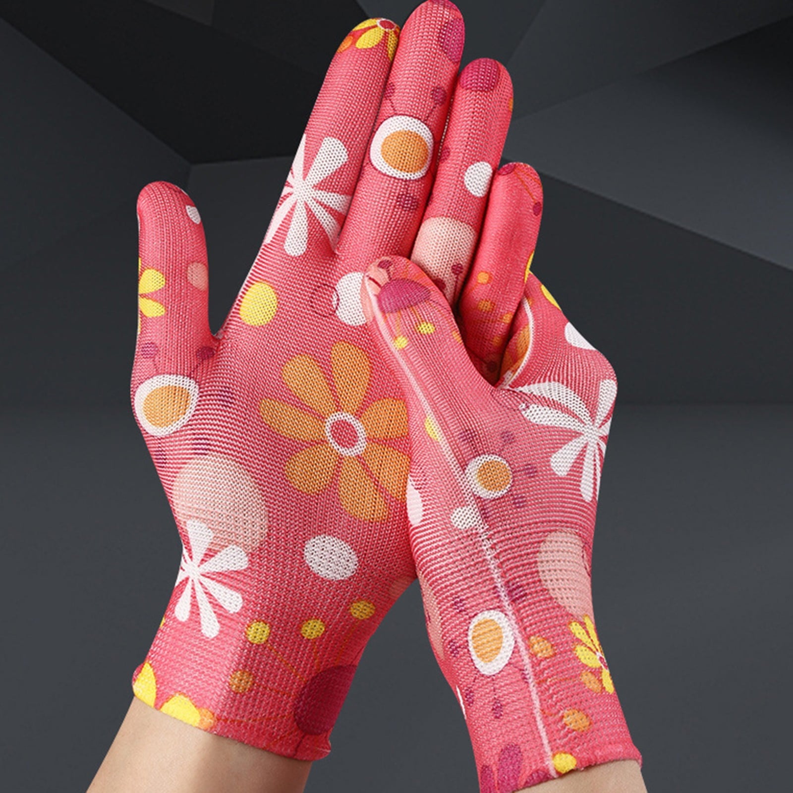 1 Pairs Gardening Gloves for women, PU Garden Gloves, Ladies Yard Work Gloves, Breathable, Hot Pink,womens gardening ... - Image 3