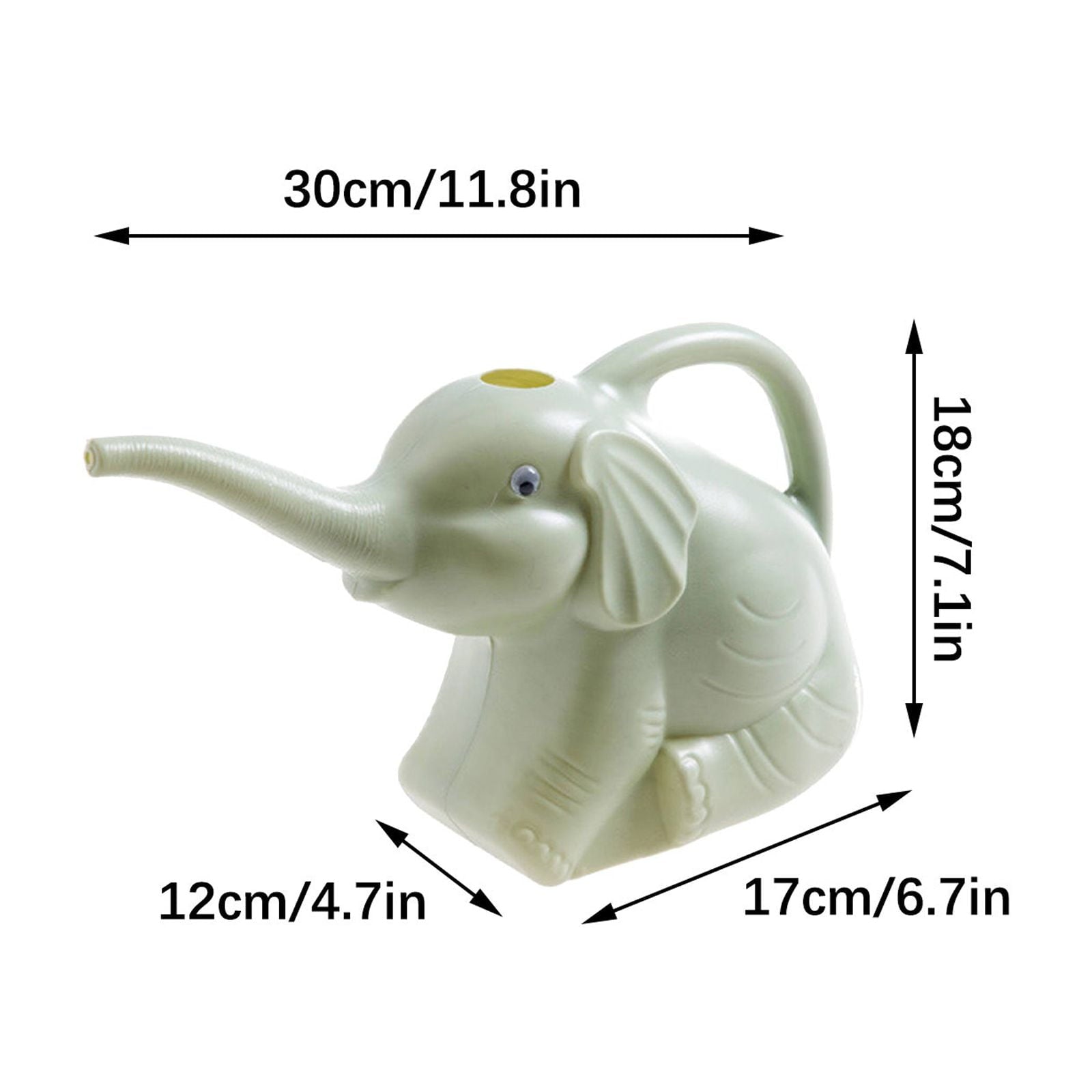 1 Gallon Elephant Watering Can Patio Watering Bottle Pot Jug Home Garden Lawn Creative Gardening Tool Plastic Elephan... - Image 3