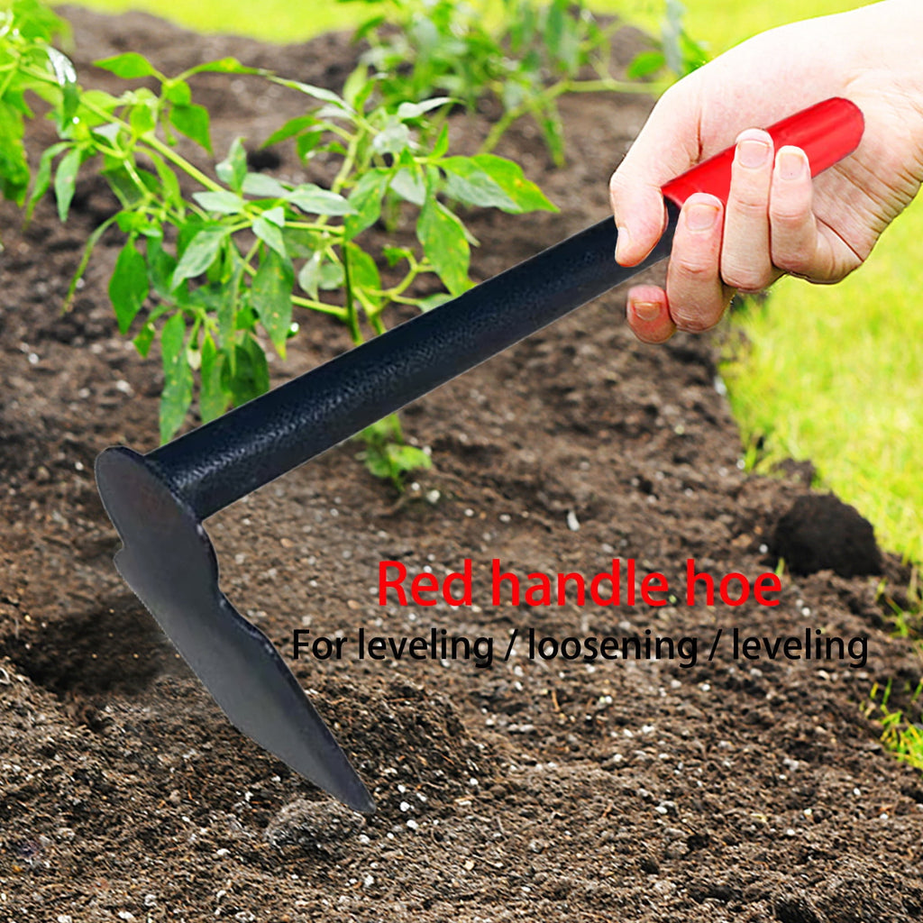 Garden Hoe Tool Set with Non-Slip Handle, Heavy Duty Steel Gardening Hand Tools for Men Women, Rust Proof Durable Dig... - Image 6