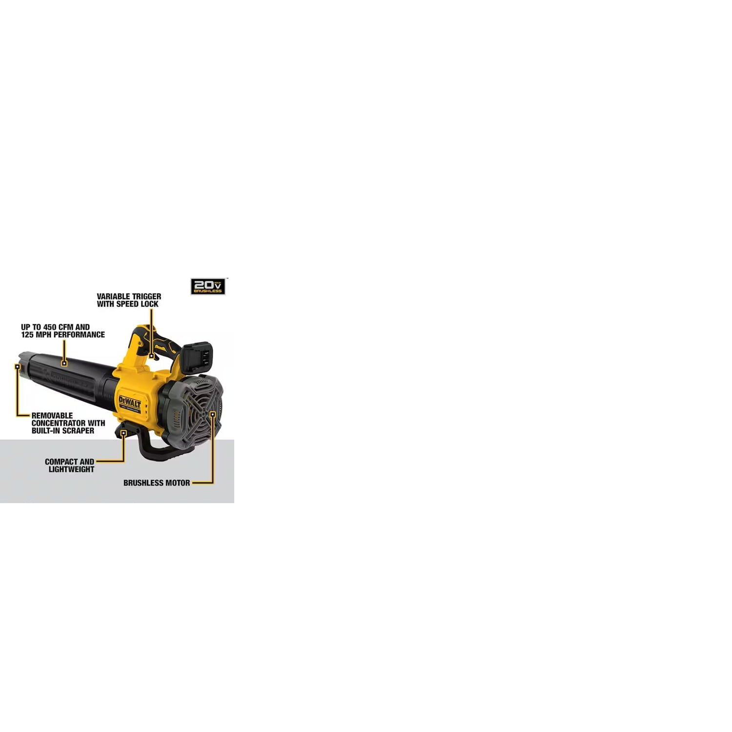 DeWalt 20V MAX 13 in. 20 V Battery Blower With Trimmer Kit Battery With Charger - Image 3