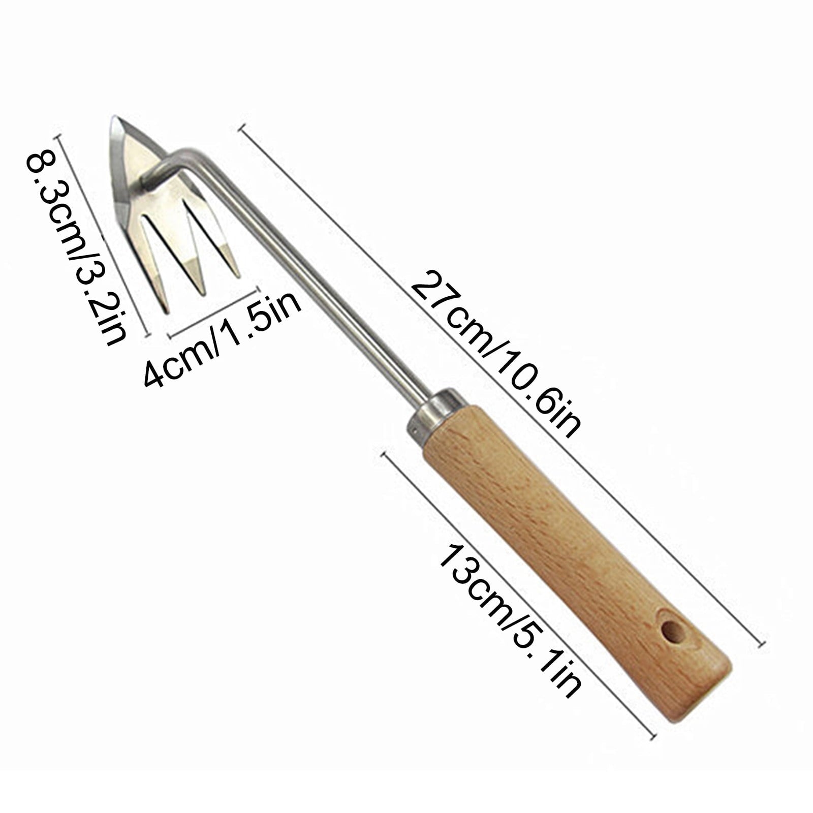 Stainless Steel Mini Garden Trowel for Weeding and Flower Planting - Ergonomic Non-Slip Handle V-Shaped Weeder Tool f... - Image 2