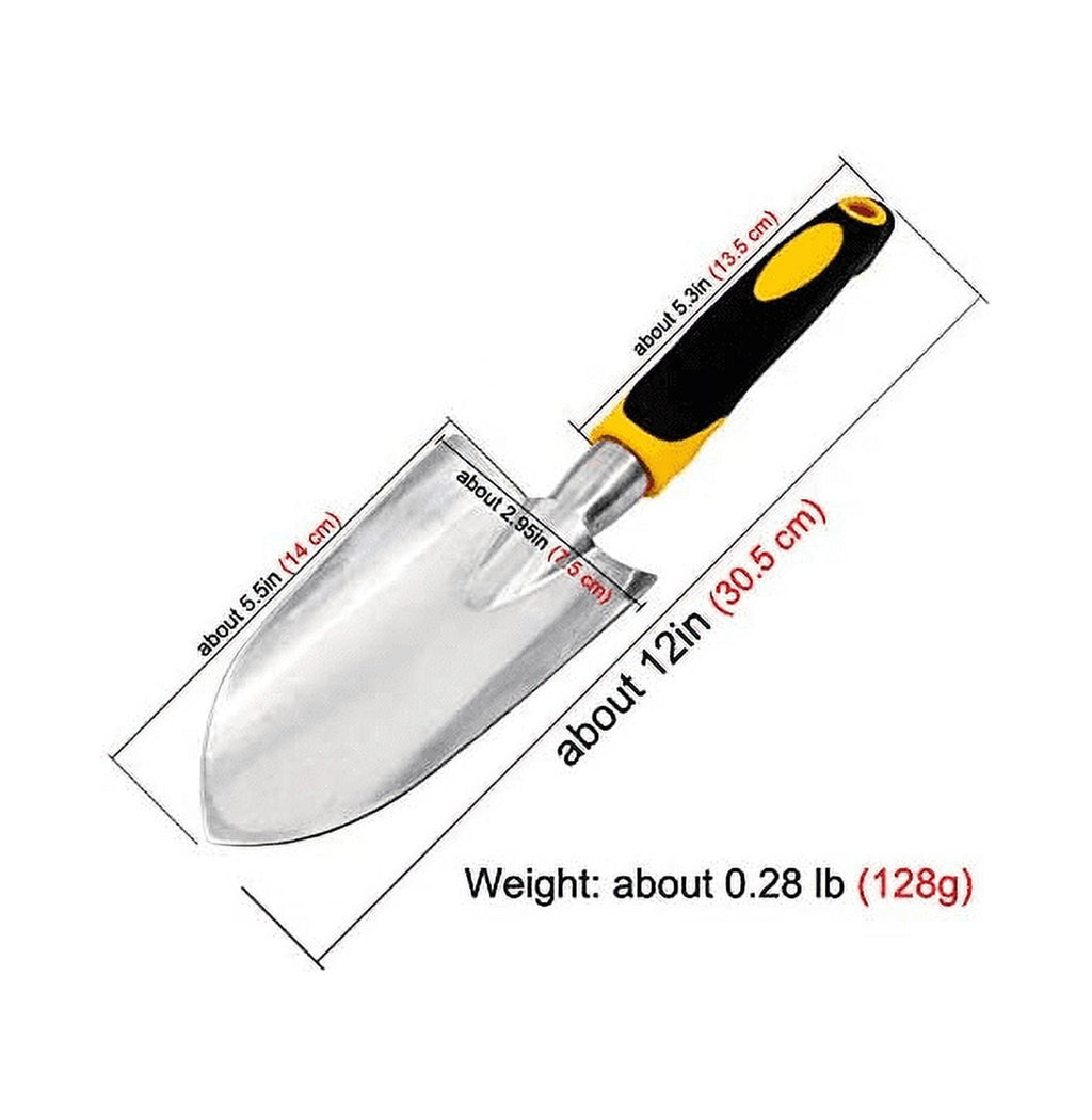 Garden Trowel Hand Shovel, Cast Aluminum Heavy Duty Gardening Tool Potting Tools, Garden Hand Tools for Weeding, Digging, Planting - Image 2