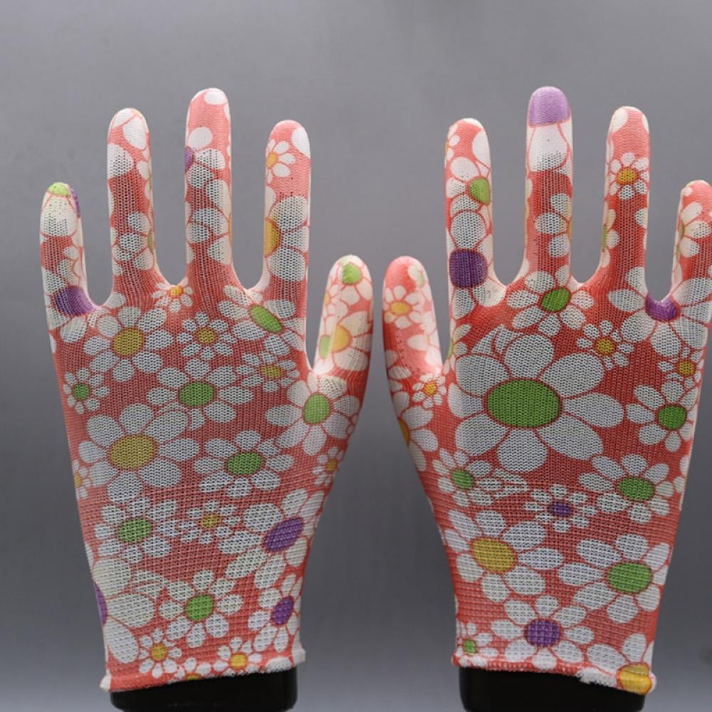4 Pair of Gardening Gloves, Breathable Flower Coated Women Work Gloves, Garden Gloves for Women - Image 3