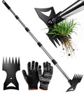 Weeding Tool, Hoe Cultivator 2 in 1 Garden Tools, 45 inch Weeder Hand Tiller Weeding Rake for Yard Lawn Gardening Dig...
