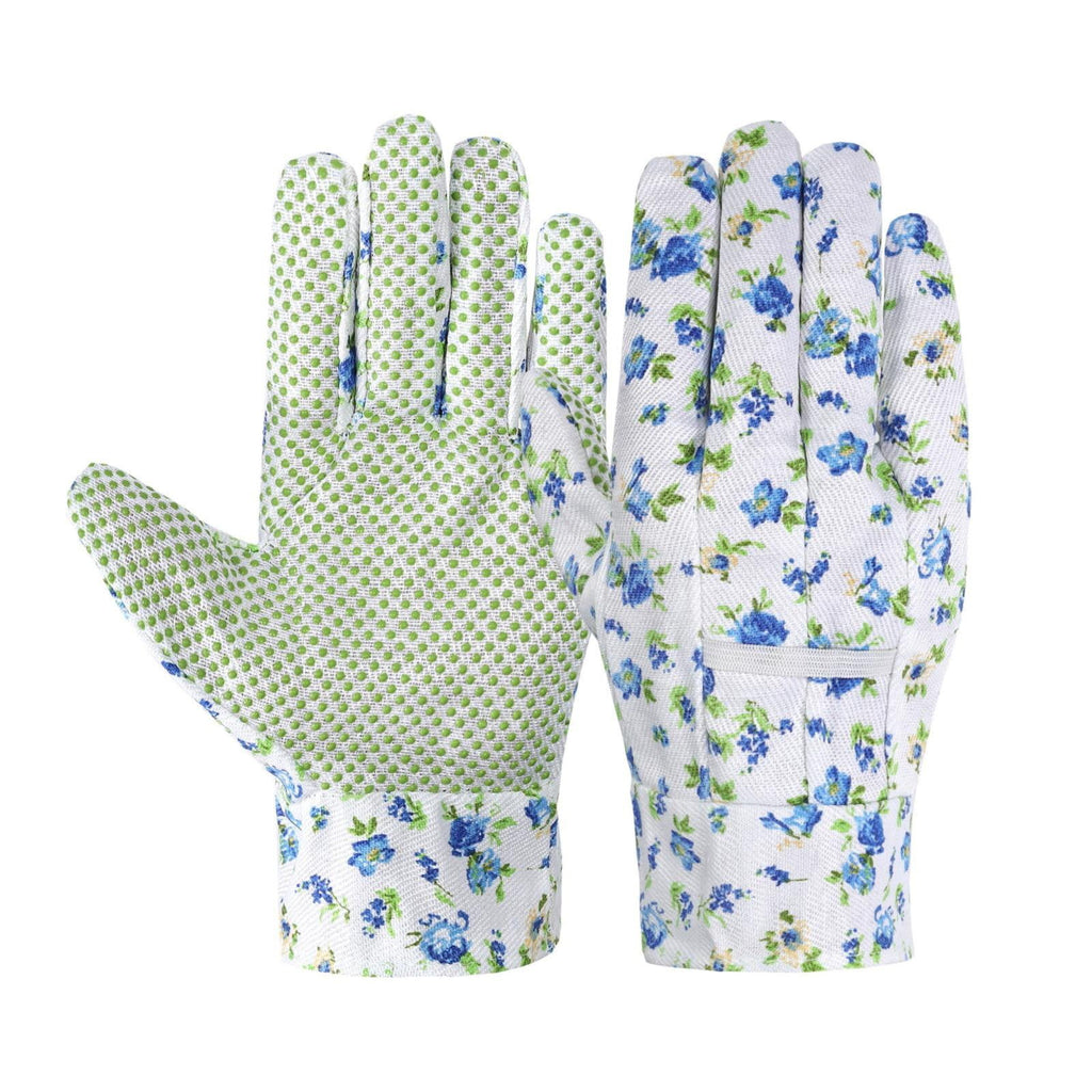 AQITTI Pvcgarden Gardening Gloves Garden Protective Gloves for Ladies, Breathable Rubber Coated Garden Gloves, Outdoor Protective Work Glove