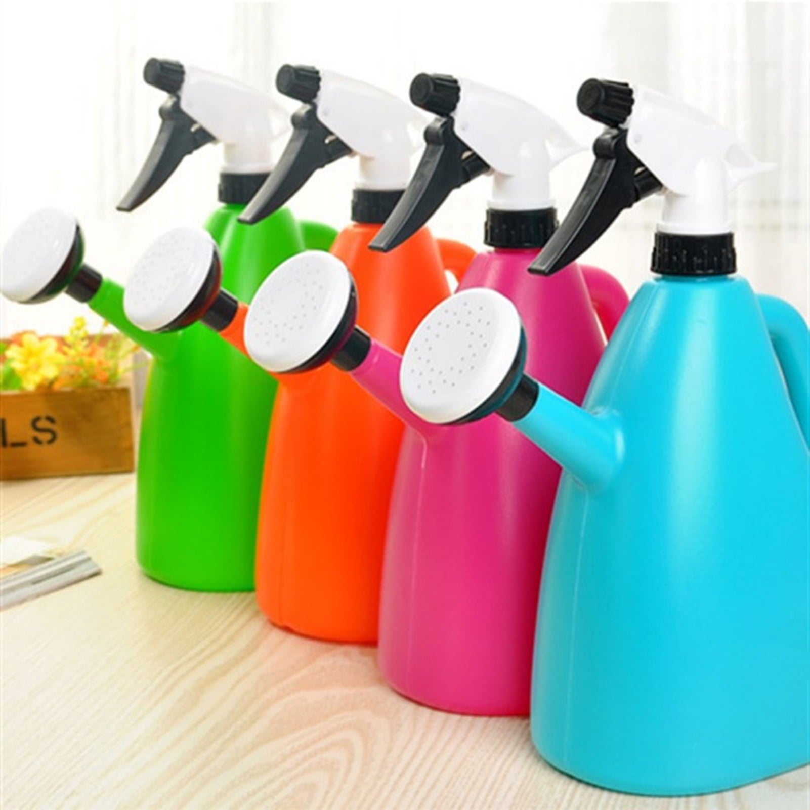 Watering Can Large Capacity Leakproof Plastic Watering Kettle Sprinkling Can for Potted Plants Blue One Size