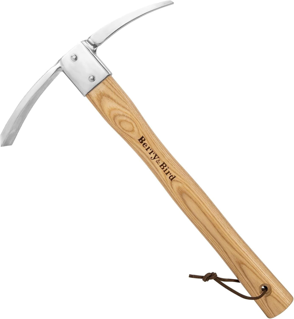 Berry&Bird Garden Pick Mattock Hoe Stainless Steel Pickaxe Hoe Garden Hand Tool