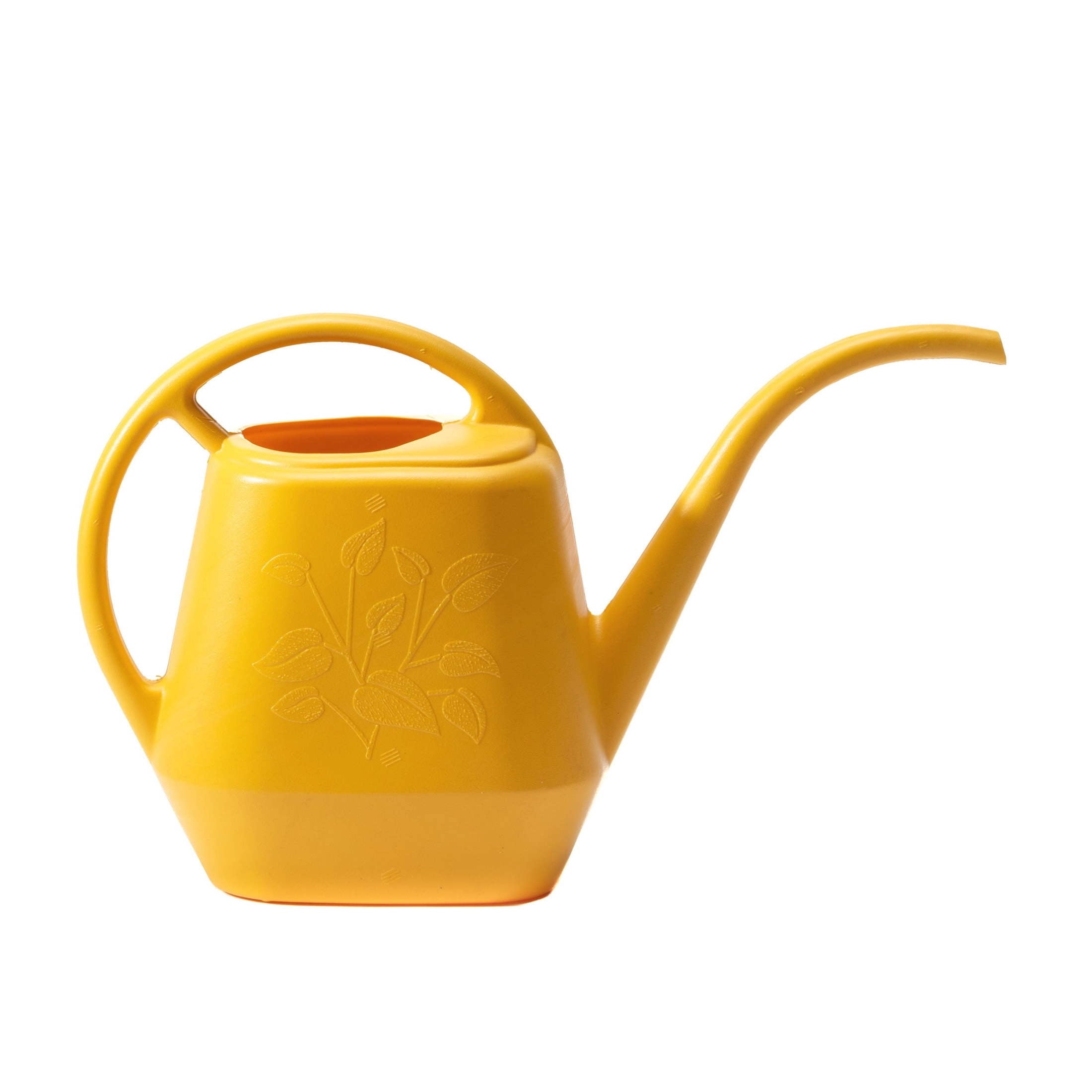Aqua Rite 56 Fl Oz (.44 Gallon) Earthy Yellow Resin Watering Can for Indoor and Outdoor Use