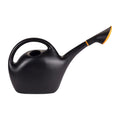 Easy Pour 1.6 Gallon (204 Fl Oz) Black Watering Can with Durable Construction, Dual Handles