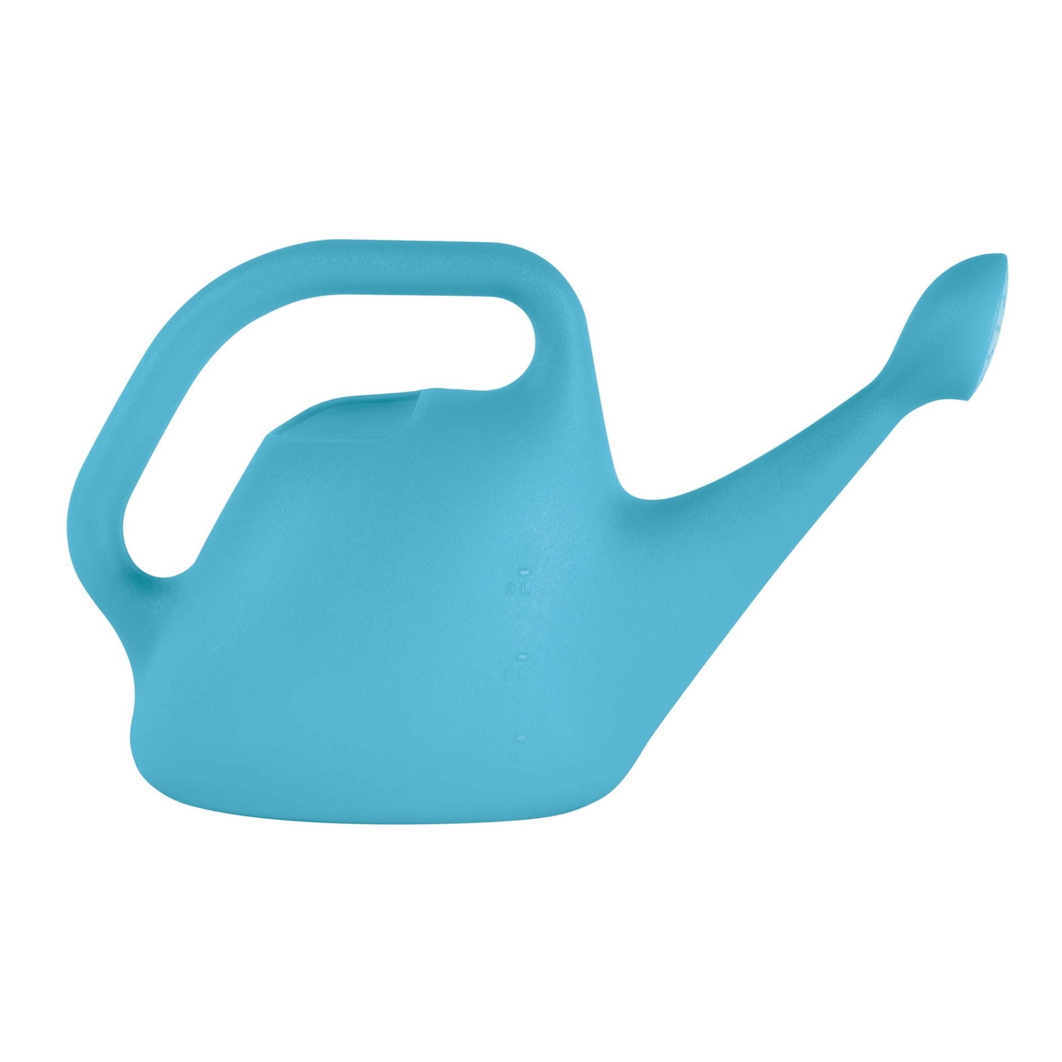 Translucent Plastic Watering Can: 1 Gallon, Indoor/Outdoor with Loop Handle, Bluebet