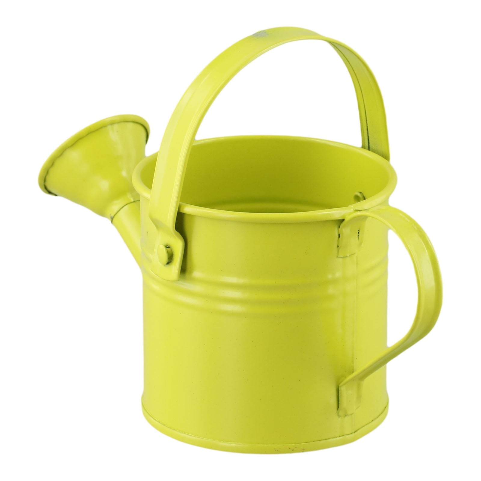 CHENGSI Garden Watering Can Metal Long Spout Sprinkler Pot Indoor Outdoor Plant Flower Kettle Sprayer 7cm Height 8cm Top Diameter Light Gree