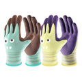 2 Pairs Modal Garden Work Gloves for Toddler Boys Girls Age 2-5 Years Old, Latex Rubber Coated Kids Gardening Gloves ...