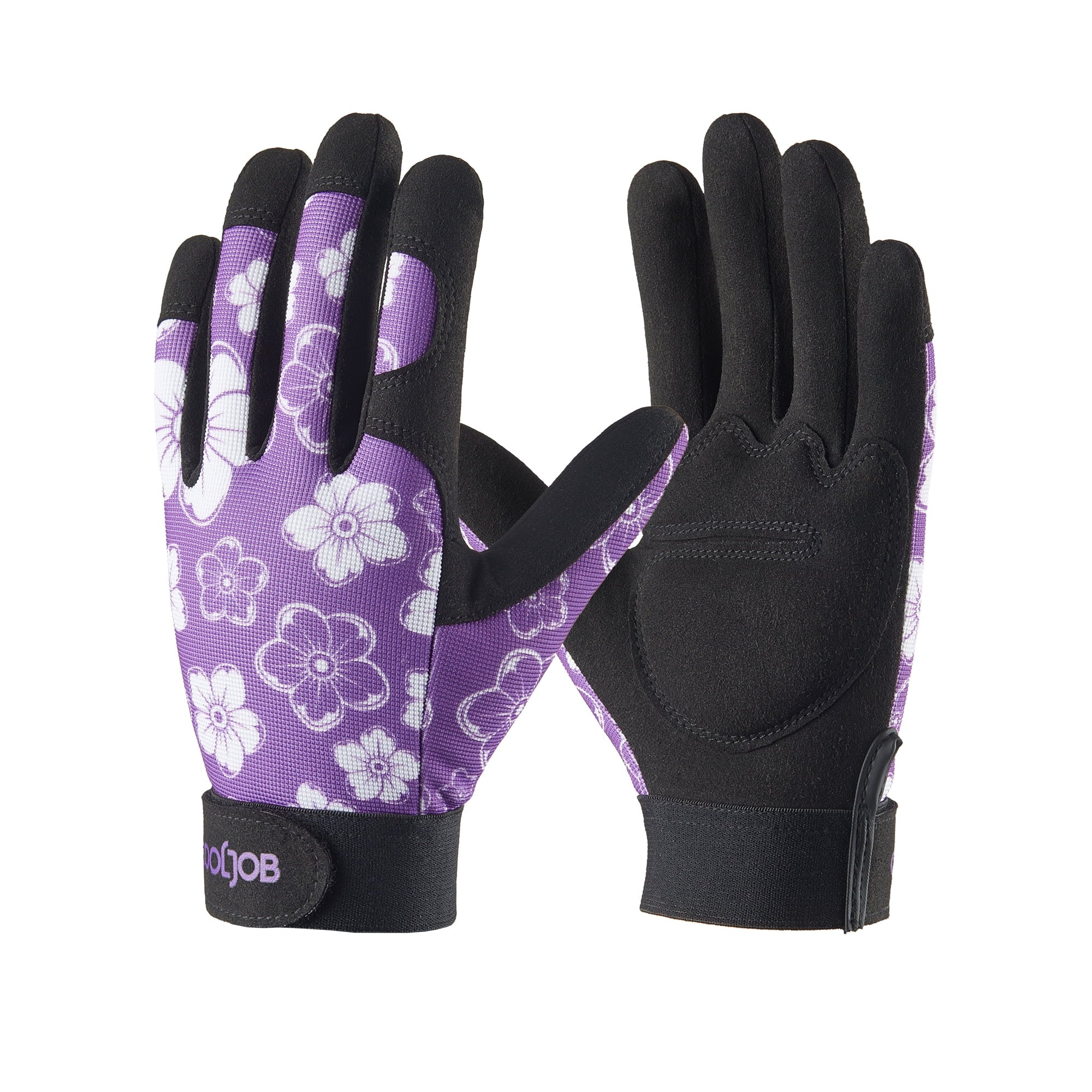 Thorn Proof Garden Gloves with Velcro for Women Ladies, Non-slip Working Gloves with Palm Cushion, Medium