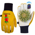 Cactus Gloves Soft Deerskin Women Gardening Glove Thorn Proof for Cacti Handling (Medium)