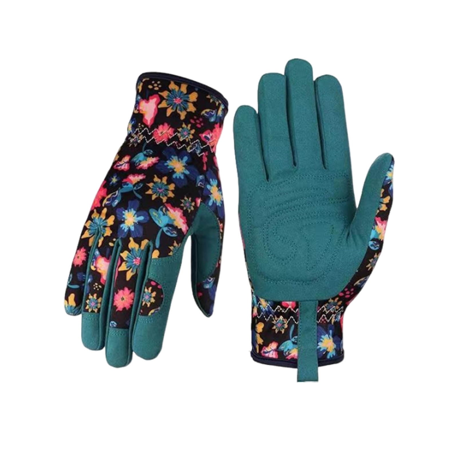 Gardening Leather Gloves, Thorn Proof & Abrasion Resistant, Ergonomic Microfiber Palm, Breathable for Digging, Planti...