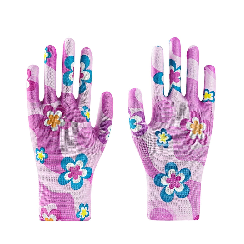 12 Pair Gardening Gloves for Women Ladies Breathable Coated Multi-purposes for Yard Garden Outdoor Indoor, 4.7"x8.6"