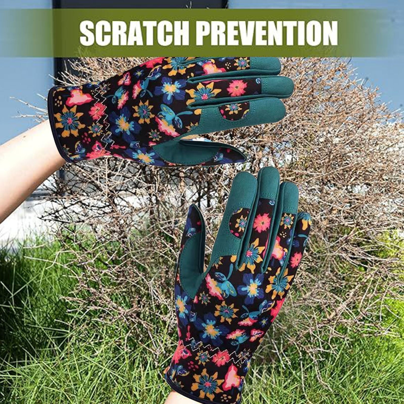 Clearance Gloves under $5 Gardening Gloves For Women Leather Garden Gloves Thorn Proof Outdoor Protective Working Glo...