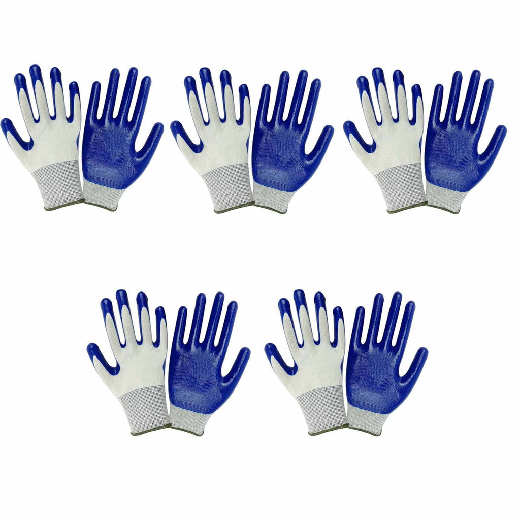 Clearance! Outdoor Gardening Gloves 5Pc Bobasndm 5 Pairs Garden Gloves for Women/Men Nitrile Coated Work Gloves for G...