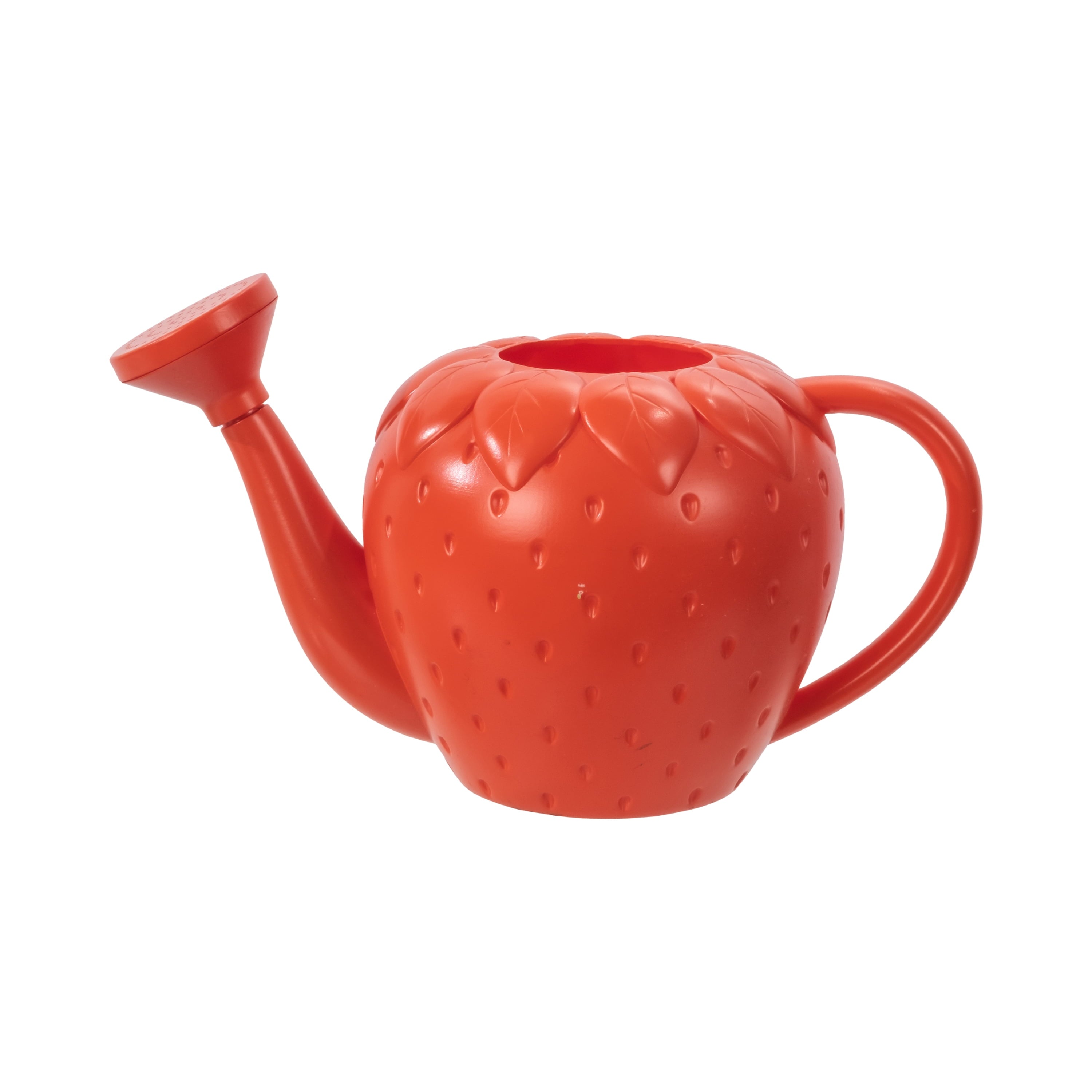 Kids Watering Can, Pink Strawberry, 0.37 gal, Durable Plastic