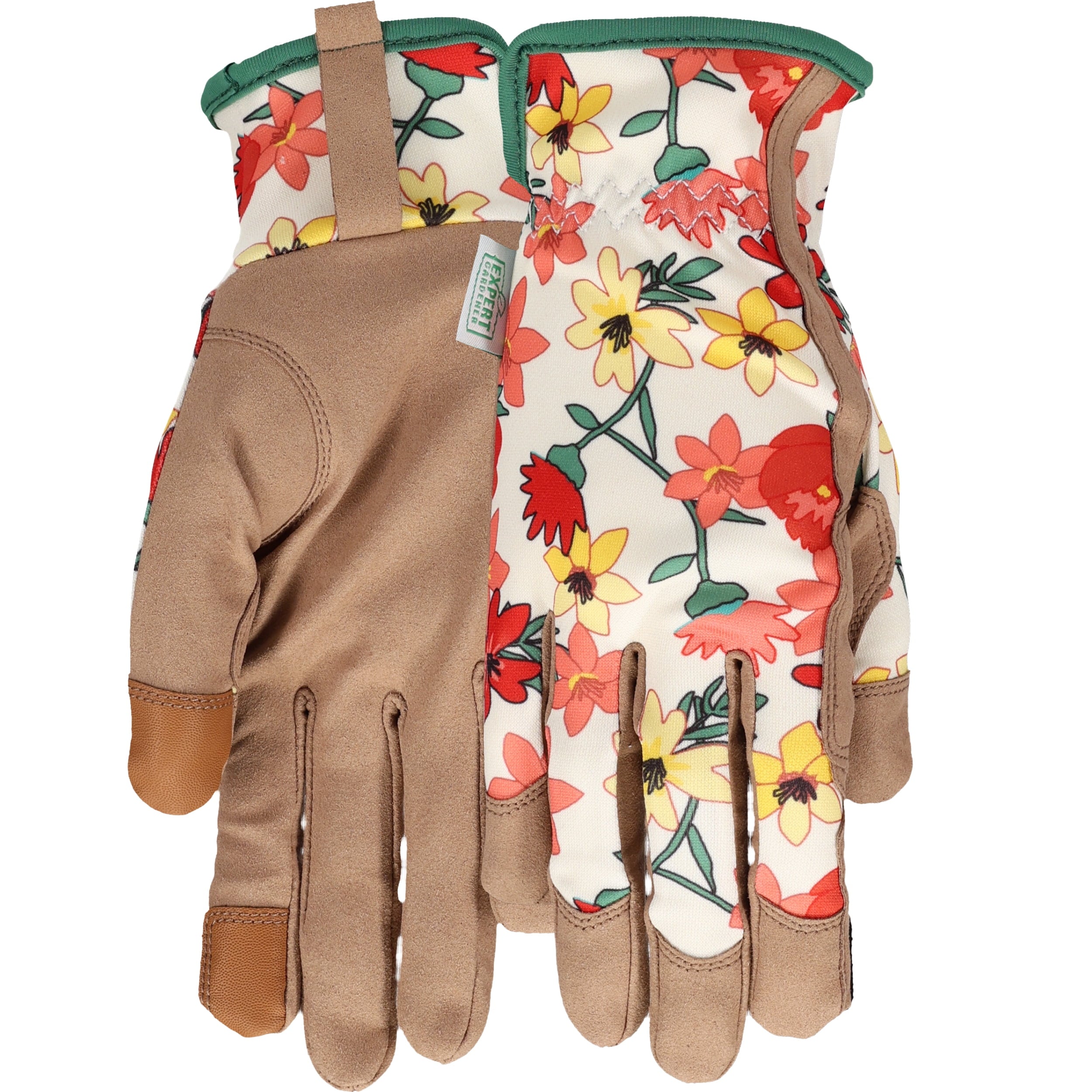 Elastic Floral Gardening Glove Size Small