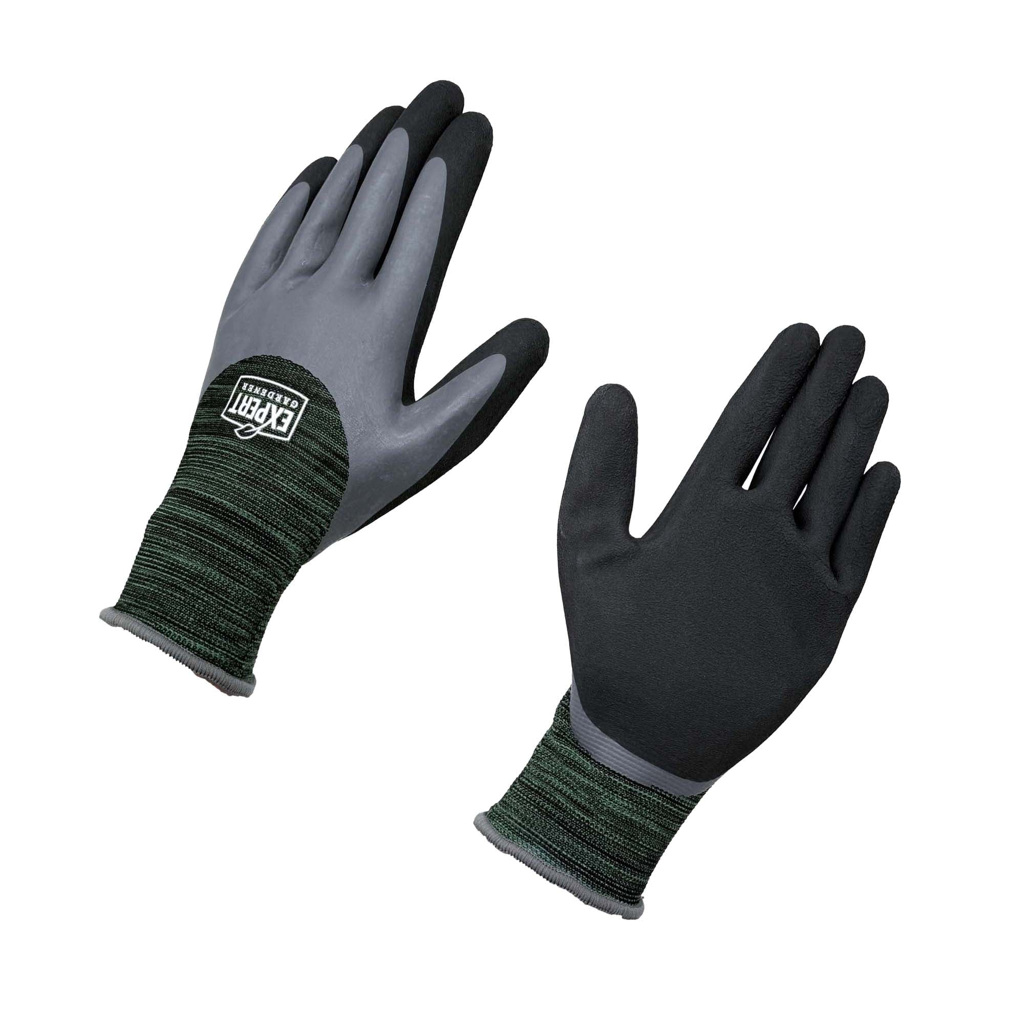 Mens Coated Latex Gardening Gloves, Size L