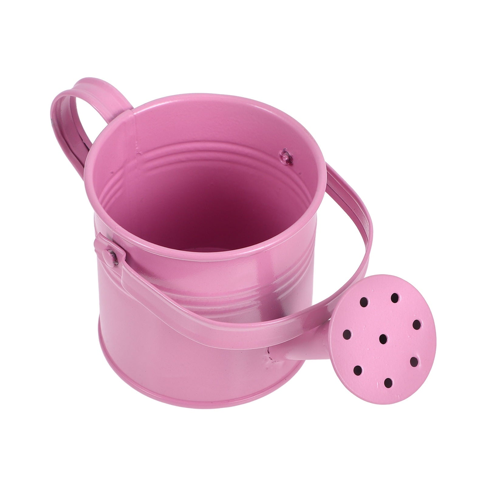 Small Watering Can Pink Galvanized Iron For Indoor Plants And Home Decor 1Pack 6.7X3X3In