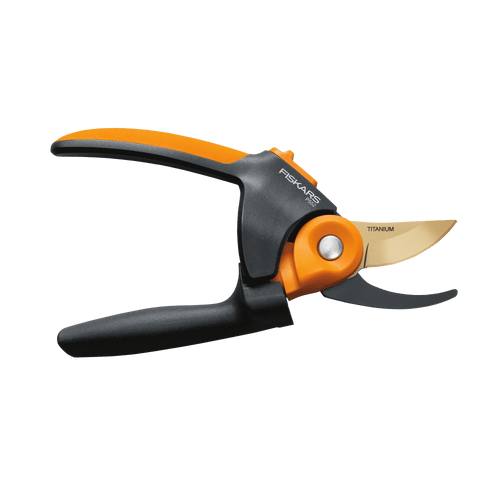 11.5" Titanium Softgrip Bypass Pruner, 3/4" Cut Capacity Black and Orange