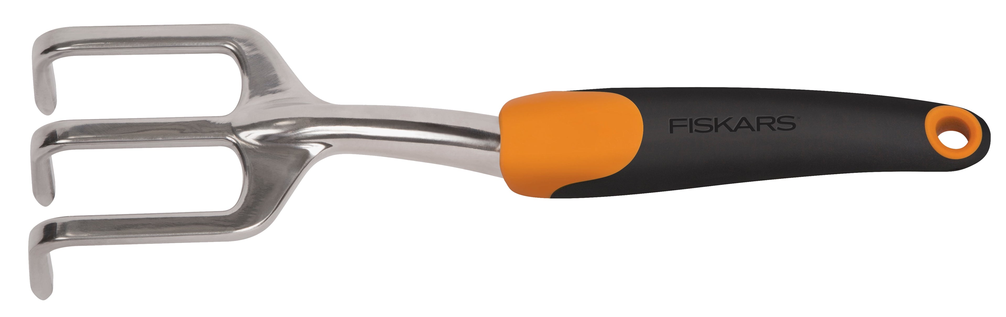 Fiskars Ergo Cultivator Garden Tool with Aluminum Head and Ergonomic Handle, 0.56 Pounds, Orange