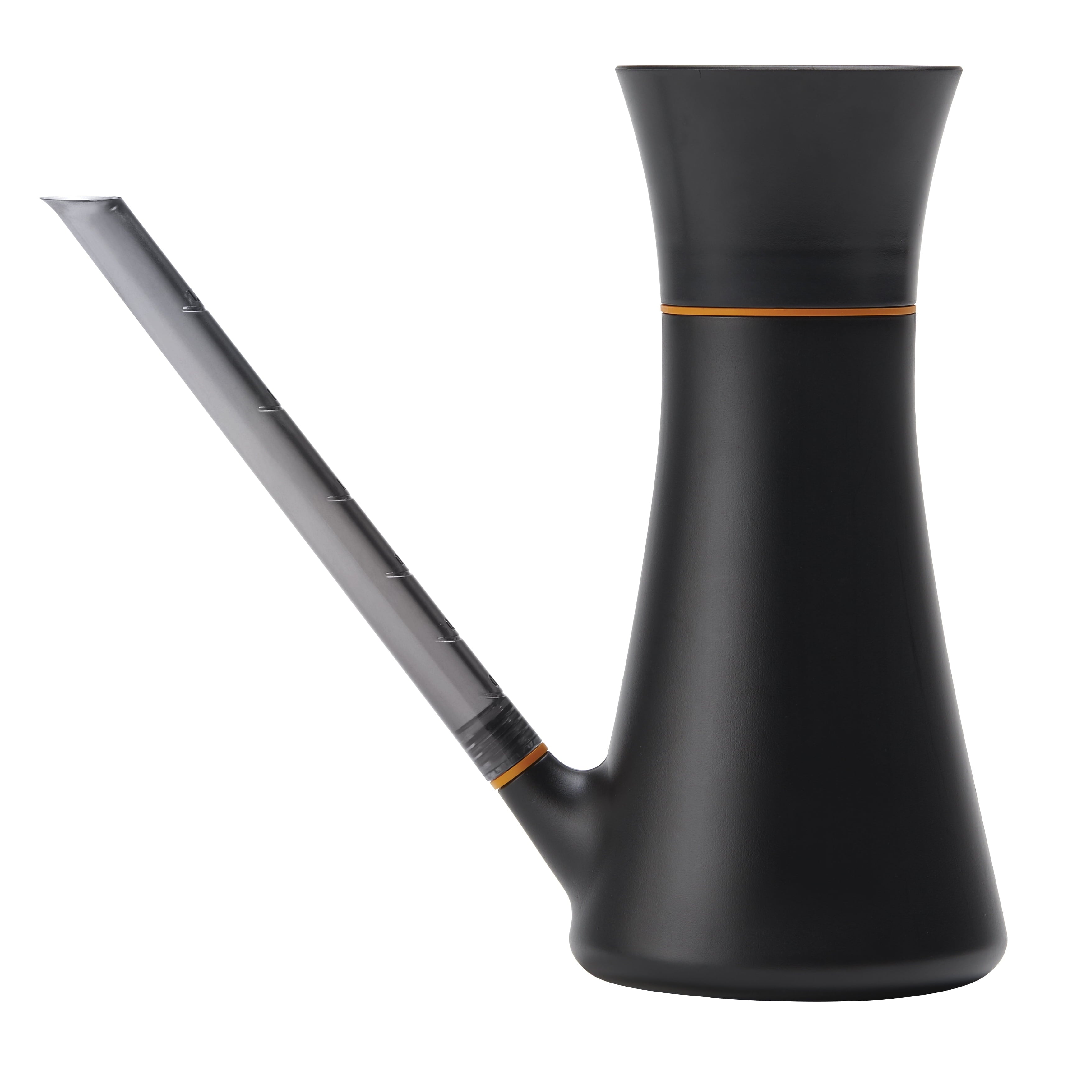Indoor and More Watering Can, Orange and Black, 40 oz