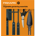 Fiskars Vegetable Garden Tool Set with Vegetable Shears, Seed Sower, Trowel, Cultivator, Weeder, and L/XL Garden Gloves for Indoor or Outdoo