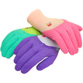 G & F Products Gloves Green Two-Tone Waterproof Micro Foam Nylon Latex Coated Gardening Gloves with Texture Grip 3 Pairs