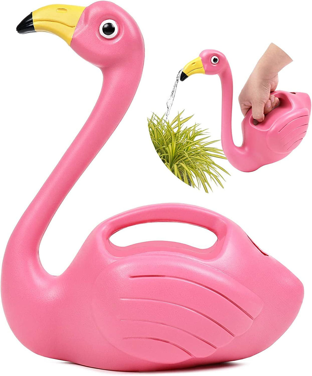 Plant Watering Can Indoor Outdoor Pink Flamingo 0.4 Gallons