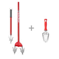 Garden Weasel Soil Prep and Planting Tool Bundle with 2-in-1 Cultivator and Potting Scoop