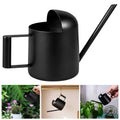 Garden Watering Can, 10oz Stainless Steel Watering Pot with Long Spout for Indoor Outdoor Plant, Black