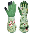 Gardening Gloves, Durable and Comfortable Women's Long Garden Gloves for Gardening Work and Yard Work, Leather Garden...