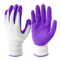 for Women Ladies, Breathable Rubber Coated for Yard Garden, Outdoor Indoor Protective Work with Grip, Medium Size, Wh...