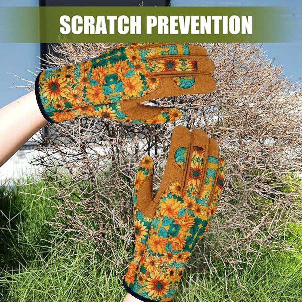 Gardening Gloves for Women Thorn Proof Garden Gloves touch Screen Working Gloves，No Stab for Digging， Planting，Pruning(C，1 Pair of Gloves）