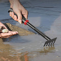 Horticultural Hand Rake Quenched Steel Five Tine Tool for Weeding and Cultivating Soil Efficient Flower Planting and Vegetable Gardening Too