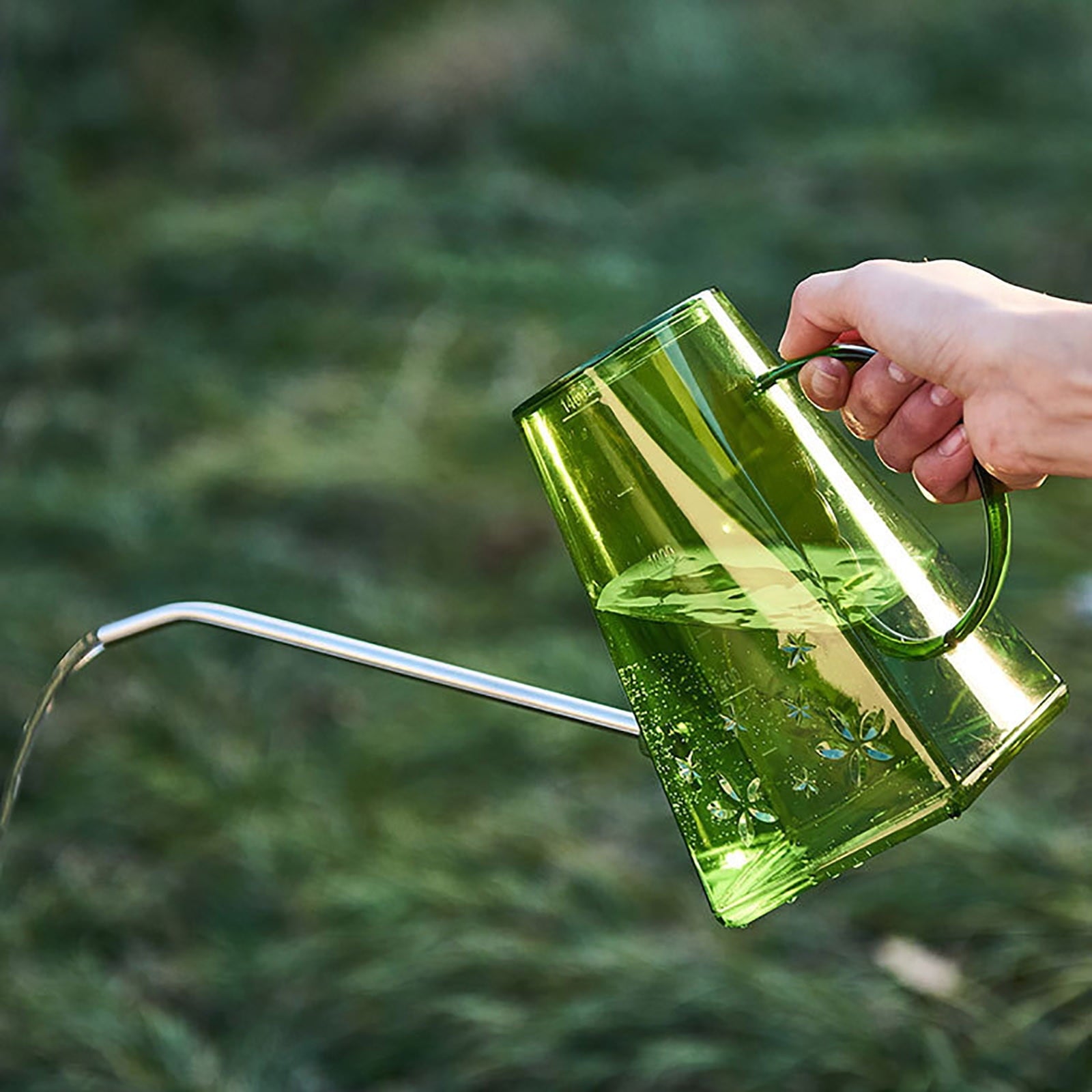 Small Watering Can for Indoor Plants, Long Spout Watering Can Indoor with Sprinkler Head, Indoor Watering Can for Hou...