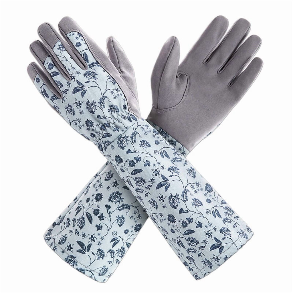 Gardening Gloves for Women Long Sleeve, Light Protective Gloves for Yard and Outdoor Work, Gray, M