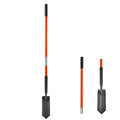Heavy-Duty Trenching Shovel, 4-Inch Blade Narrow Spade with Fiberglass Handle and Non-Slip Grip, Ideal for Gardening,...